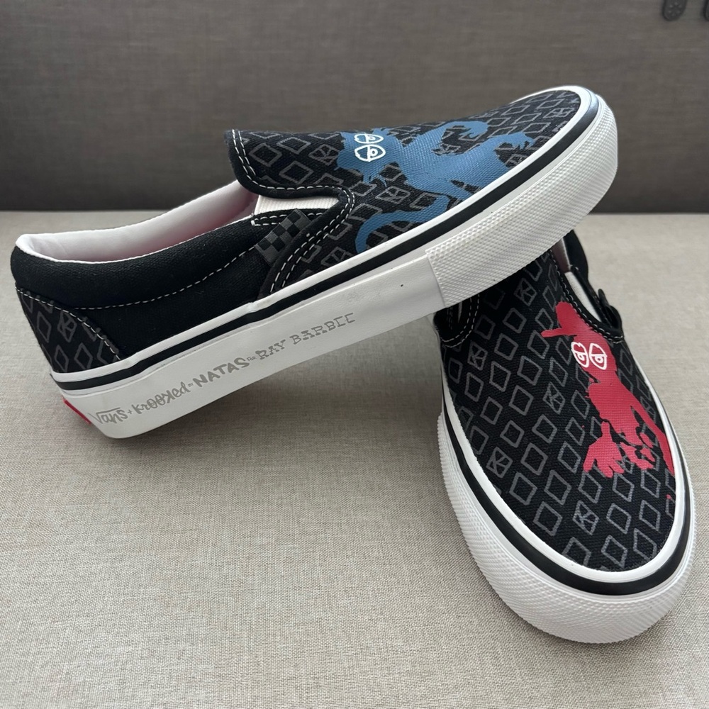 Vans x Krooked Black and White Sneakers